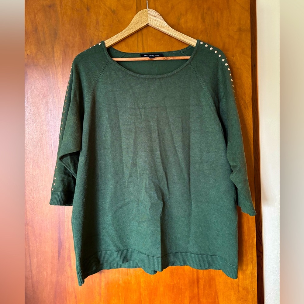 Zac & Rachel Olive Sweater SZ 2X